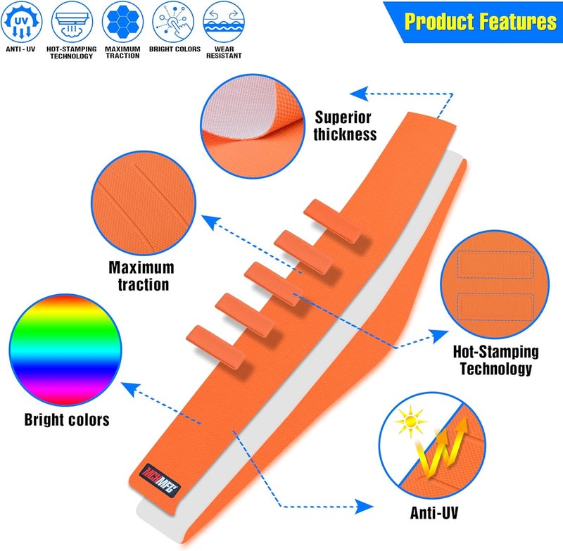 MCHMFG Universal Gripper Soft Seat Cover for All Bike Dirt Motorcycle MX Cross Enduro (Orange) - Image 2